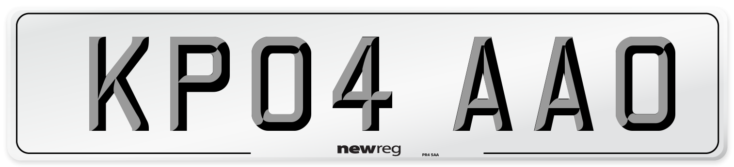 KP04 AAO Number Plate from New Reg